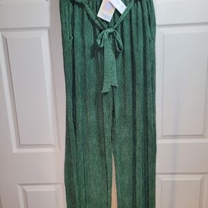 LuLaRoe Dianne Green Wide Leg Pants